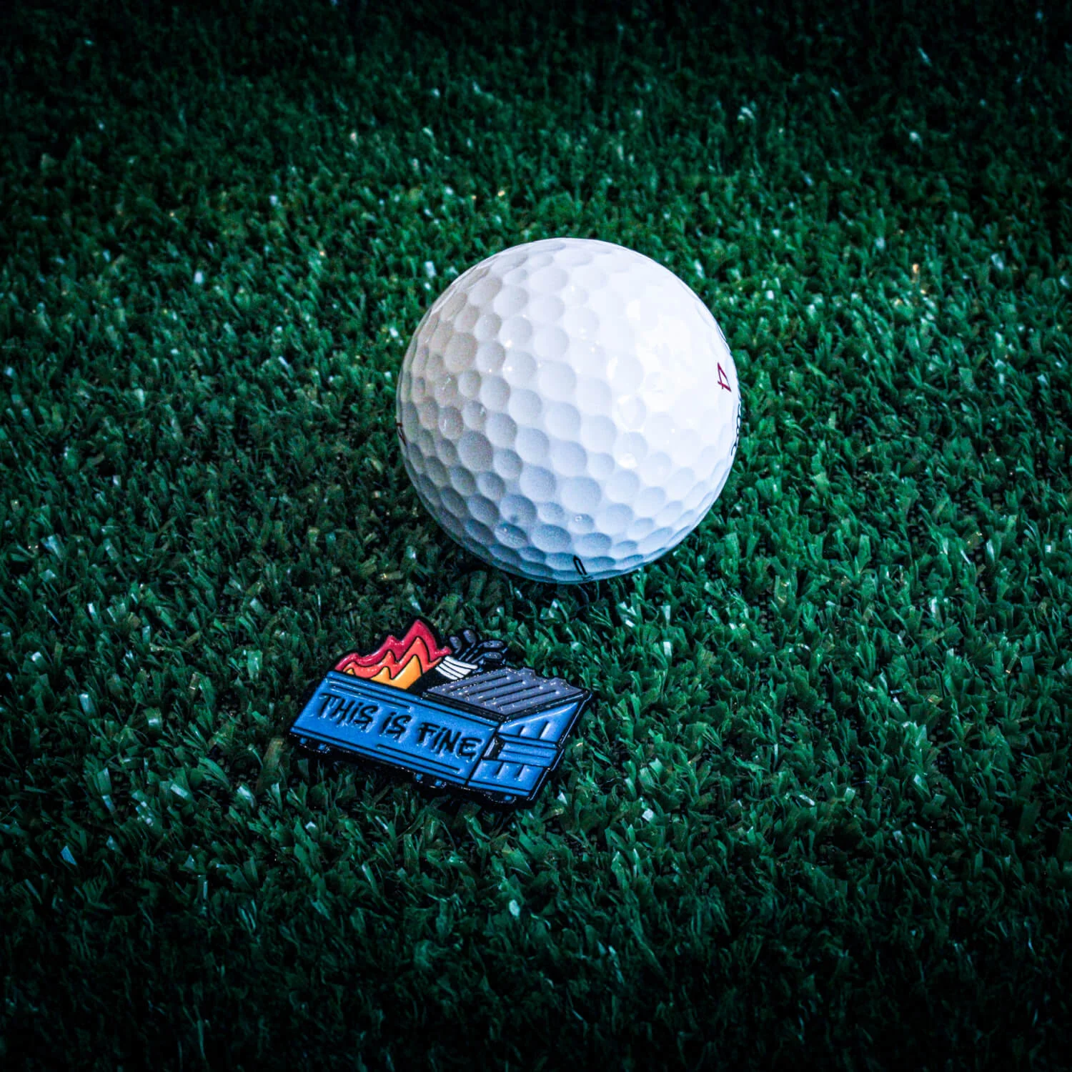 Dumpster Fire Golf Ball Marker - Image 2